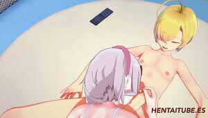 Genshin Impact Hentai - Noelle Having sex with Aether Blowjob, boobjob and fucked with multiple cum 1/3
