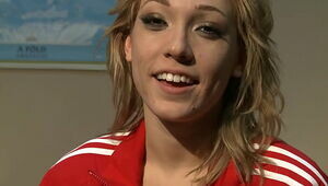 Interviewed Lily Labeau, before, and after her scene.