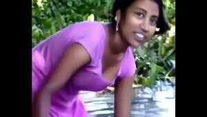 village girl bathing in river showing assets www.favoritevideos.in