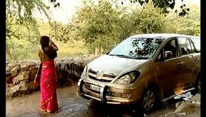 ---Indian Village Bhabhi Washing Car..{UNCUT Special SCENE} ...MUST See