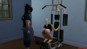 Ino Fucked in Sexual Back Workout Training by Her Husband Cuckold Naruto Hentai Netorare