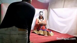 Indian Bhabhi In Traditional Garbs Having Raunchy Rigid Risky Fuck-a-thon With Her Devar