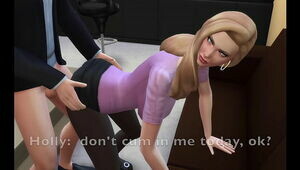 Sims 4:  Sex Addicted Milf Gets Fucked at Work All Day Long