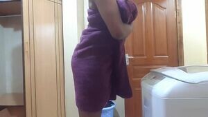 Indian Stepmom Hidden Camera After Bathroom Gets Insane (1)
