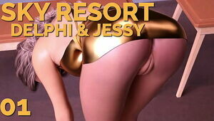 SKY RESORT: DELPHI & JESSY #01 • Look at that juicy shaved pussy