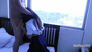 18yo Pinay Student Gets Fucked By Classmate Beside The Dorm Window So People Can Enjoy The View