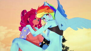 My Lil' Horse - Rainbow Dash gets creampied by Pinkie Pie