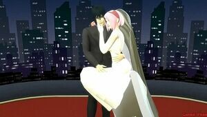 Sakura's Wedding Part 1 Anime Anime porn Netorare Newlyweds take Pics with Blinded a. Wifey Ditzy Spouse