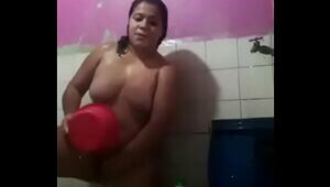 Danyela from Guatemala bathing