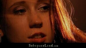 Red-haired guiltless hump sub stiff penalized by her Sir