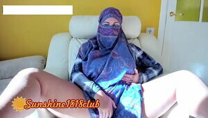 Persian ginormous hooters wifey Arab in Hijab Muslim web cam fuck-a-thon 10.17