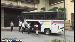 Asian schoolteacher wants ravage on the school bus