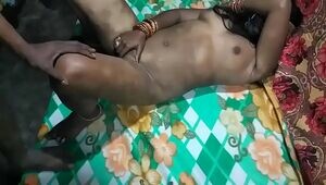 Indian Aunty With Youthful Dude Frolicking With Knockers & Desi Coochie