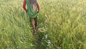 Indian Village Bhabhi Pulverizing Outdoor Fuck-fest In Hindi