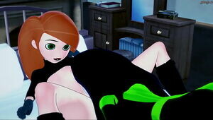 Kim Possible tonguing Sheego's gash before they scissor - Kim Possible All girl Hentai.
