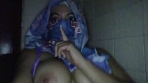 REAL ARAB MILF IN HIJAB MASTURBATES WHILE HUSBAND IN OTHER ROOM REAL HIJAB SQUIRTING PUSSY