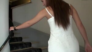 Cute stepdaughter fucks her in a hotel room pt.2