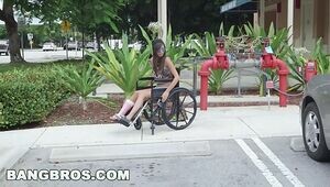 BANGBROS - Diminutive Kimberly Costa in Wheelchair Gets Penetrated (bb13600)