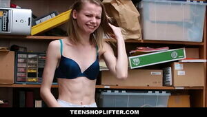 TeenShoplifter.com - Tiny Blonde Teen Catarina Petrov Caught Stealing