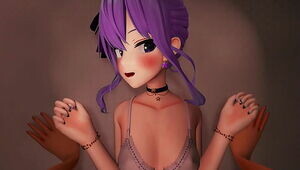 HOSHIMACHI SUISEI HENTAI VIRTUAL YOTUBER SEX PURPLE HAIR COLOR EDIT SMIXIX