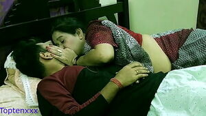 Indian Bengali Cougar stepmom training her stepson how to fuckfest with girlfriend!! With clear filthy audio