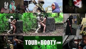 TOUR OF BOOTY - Local Arab Working Girl Entertains American Soldiers In The Middle East