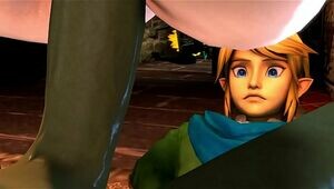 Goddess Zelda smashed by Ganondorf 3 dimensional
