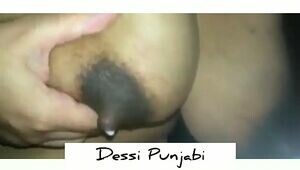 Torrid Punjabi Bhabhi Humungous Tits Draining and Wailing