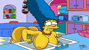 The Simpsons Manga porn - Marge Magnificent (GIF)