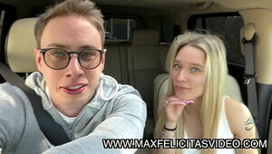 BIG TITS AND BLUE EYES AZZURRA EYES TOUCH HER PUSSY INSIDE THE HUMMER CAR OF MAX FELICITAS