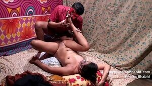 Real Super hot Indian Bhabhi Fuckfest With Paramour Taking Jizm Inwards Cooter To Get Knocked up