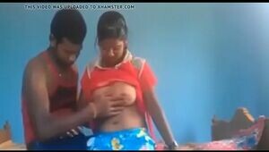 Horny desi north Indian couple fucking blue film style Porn