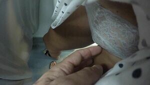 Unknown Stud Hoist Step Mom's Sundress Stuck her in instruct wagon & Kneading Fingerblasting her Gash over her panties!