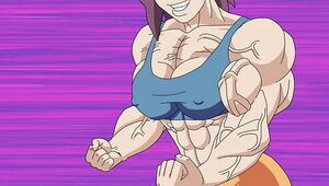Nerdy female muscle expansion