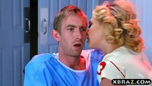Nurse Kagney Linn Karter cures patient with anal invasion fuck-a-thon