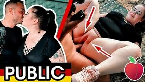 Queef fest next to German Autobahn! ▶ Curvy AnastasiaXXX banged with cars driving by! ◀ Dates66.com