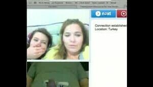 2 hot turkish ladies laugh at my size on cam