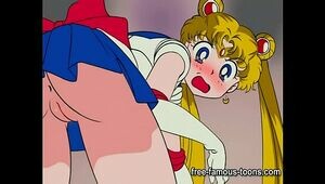 Young Sailormoon and hentai stars sex
