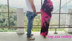 XXX Bengali hot bhabhi amazing outdoor sex in pink saree with smart thief! XXX Hindi web series sex Last Episode 2022