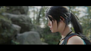 Lara in forest (Tomb Raider)