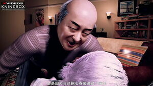 ã€KNINEBOXã€‘Asian 3D Anime Discipline from Boyfriend's Stepfather Japanese Chinese Subtitles
